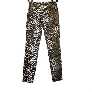 Ashley Mason Leopard Print Skinny Cargo Pants- 26